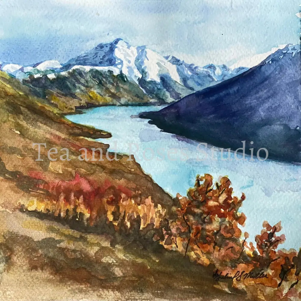 Print of ’April Sweetness’ By Gabriel Miller ’April Sweetness’ 8x8 Fine Art Print of Eklutna Lake - No Frame Fine Art