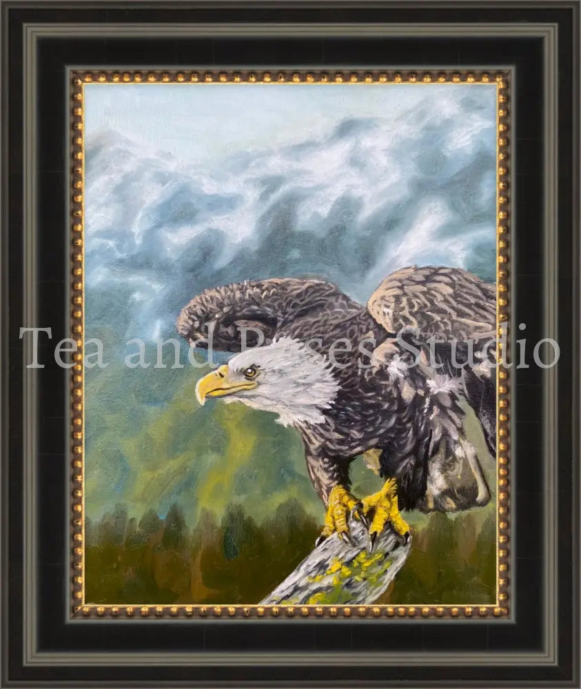Print of ’Before the Leap’ by Gabriel Miller ’Before the Leap’ 8x10 Fine Art Print - Black and Gold Frame Fine Art