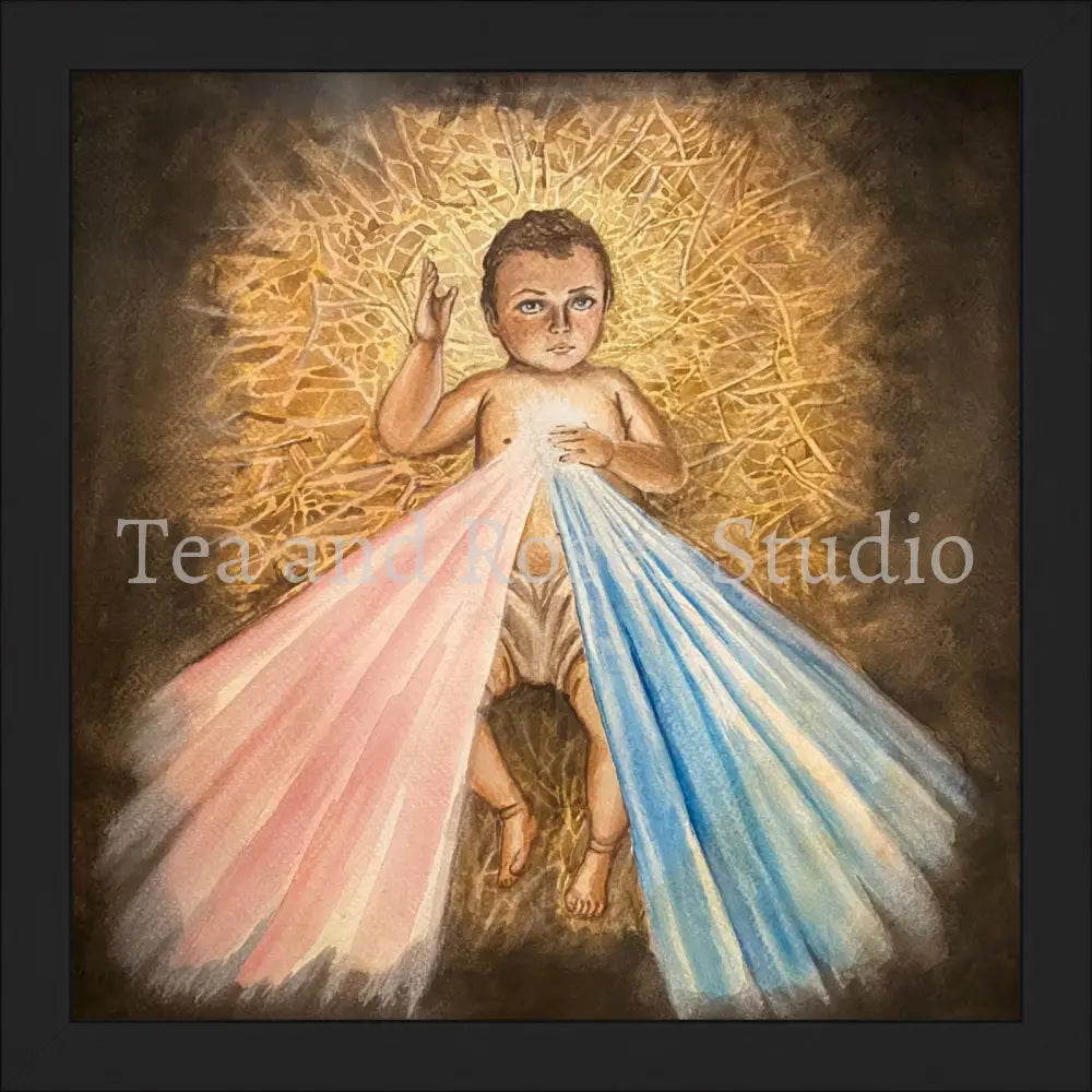 Print of ’Child of Mercy’ by Gabriel Miller ’Child of Mercy’ 10x10 Fine Art Print - Black Frame Fine Art