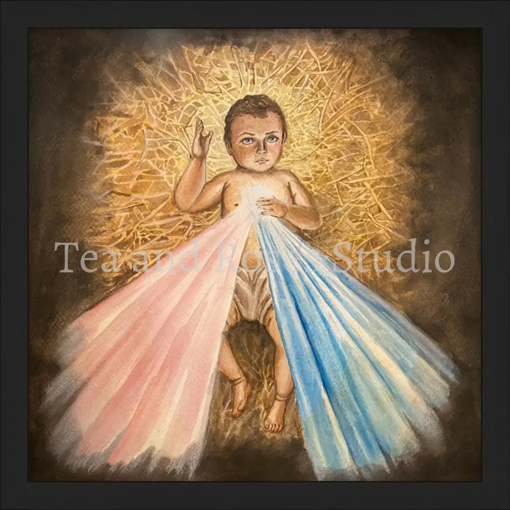 Print of ’Child of Mercy’ by Gabriel Miller ’Child of Mercy’ 12x12 Fine Art Print - Black Frame Fine Art