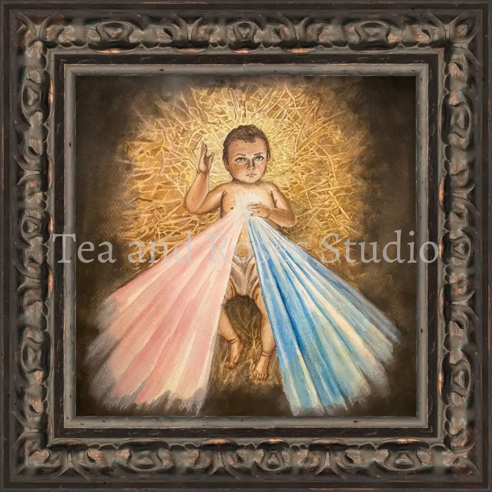 Print of ’Child of Mercy’ by Gabriel Miller ’Child of Mercy’ 12x12 Fine Art Print - Ornate Frame Fine Art