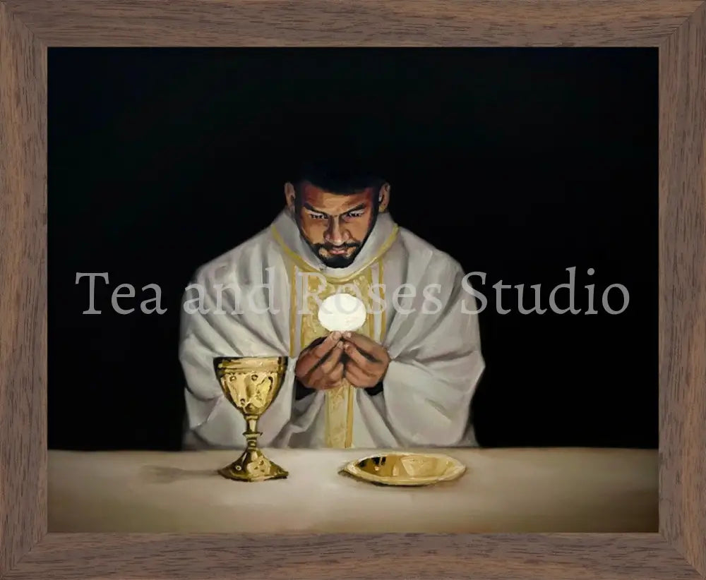 Print of ’Corpus Meum’ by Gabriel Miller. ’Corpus Meum’ 8x10 Fine Art Print - Wooden Frame Fine Art Print