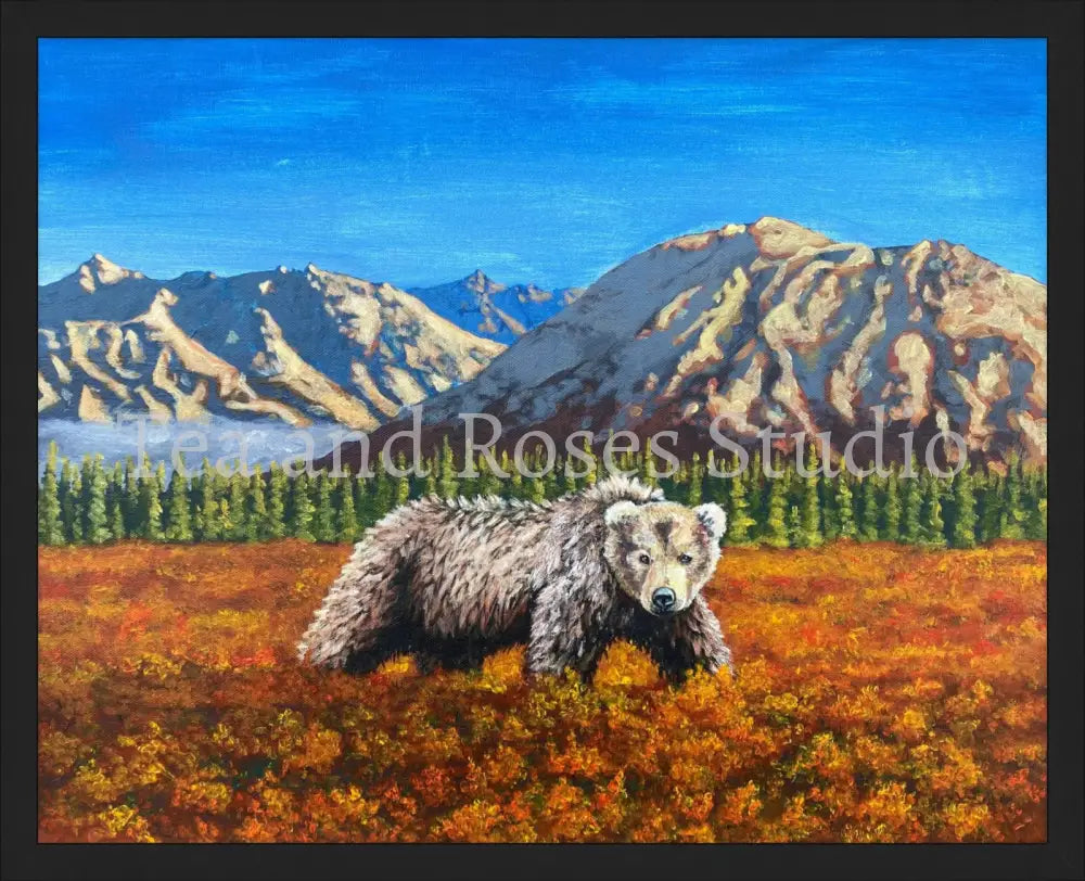 Print of ’The Baron of Autumn’ by Gabriel Miller ’The Baron of Autumn’ 16X20 Fine Art Print - Black Frame Fine Art