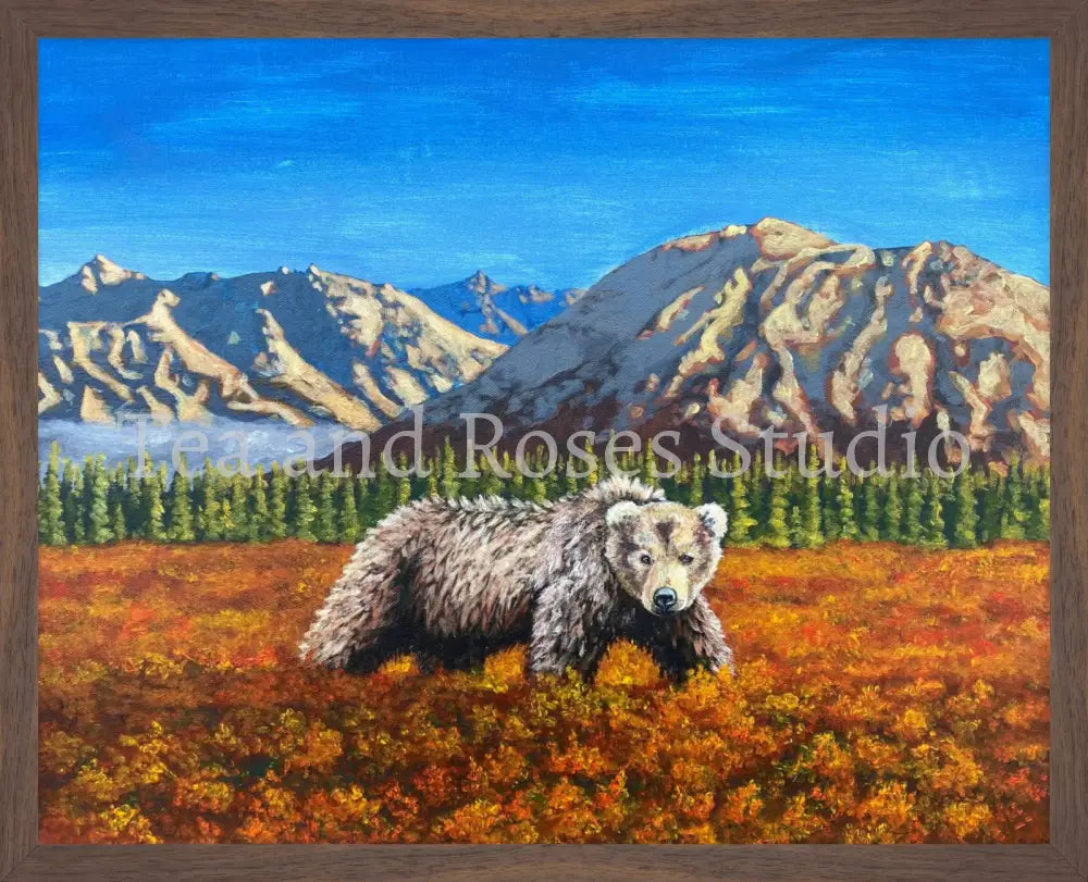 Print of ’The Baron of Autumn’ by Gabriel Miller ’The Baron of Autumn’ 16X20 Fine Art Print - Wooden Frame Fine Art