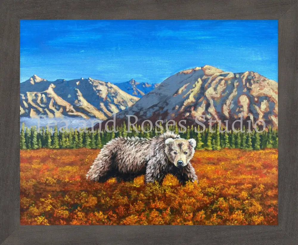 Print of ’The Baron of Autumn’ by Gabriel Miller ’The Baron of Autumn’ 8X10 Fine Art Print - Grey Frame Fine Art