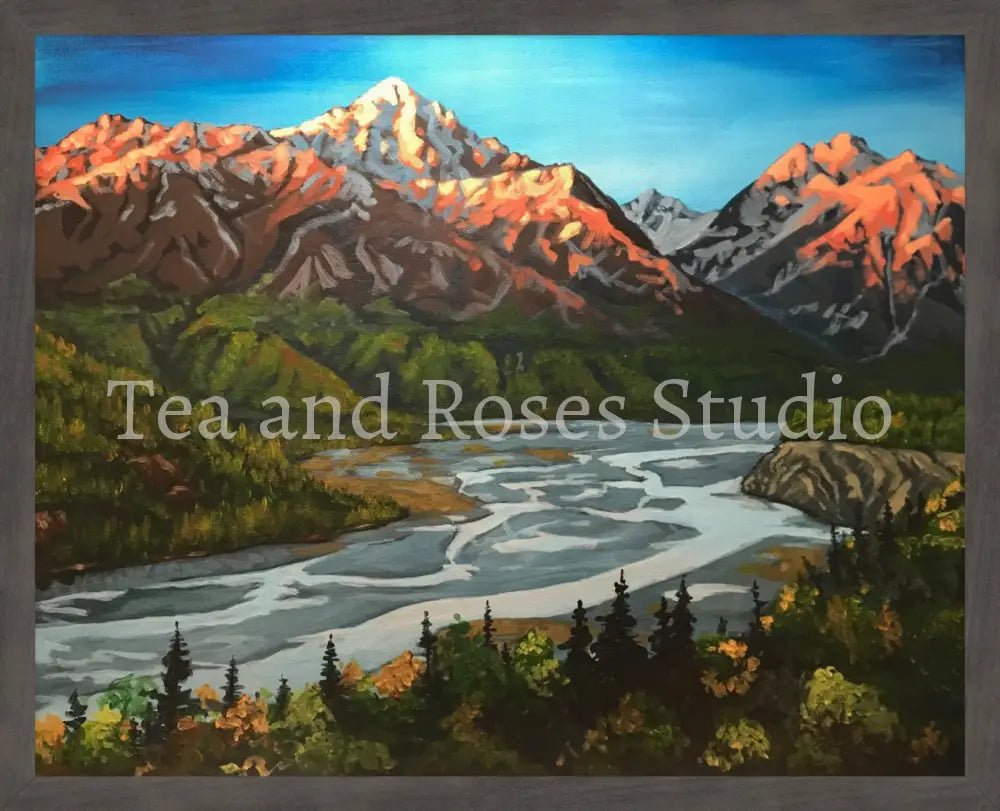 Print of ’The Embers of Day’ by Gabriel Miller ’The Embers of Day’ 16x20 Fine Art Print - Grey Frame Fine Art Print