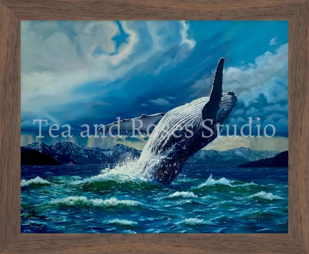 Print of ’The Flying Diva’ By Gabriel Miller ’The Flying Diva’ 8x10 Fine Art Print - Wooden Frame Fine Art