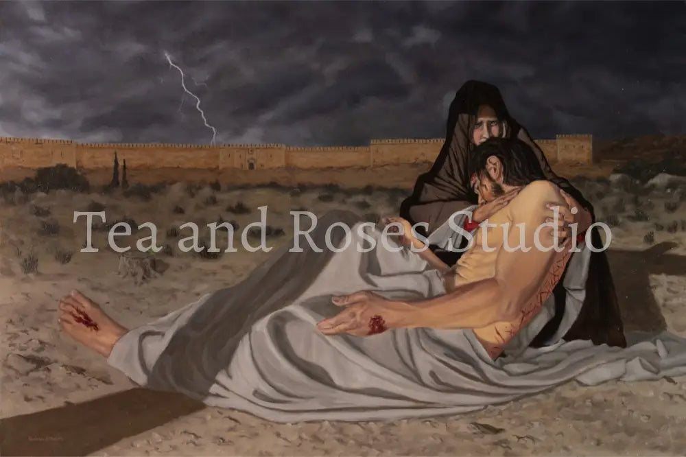 Print of ’The Pieta’ by Gabriel Miller ’The Pieta’ 12x18 Fine Art Print - No Frame Fine Art