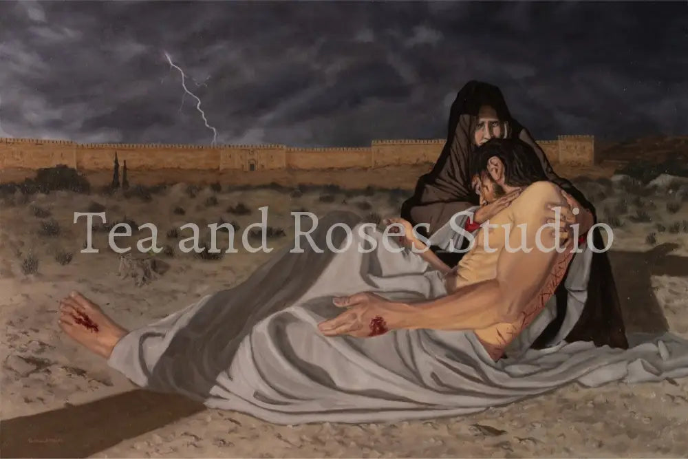 Print of ’The Pieta’ by Gabriel Miller ’The Pieta’ 12x18 Fine Art Print - No Frame Fine Art