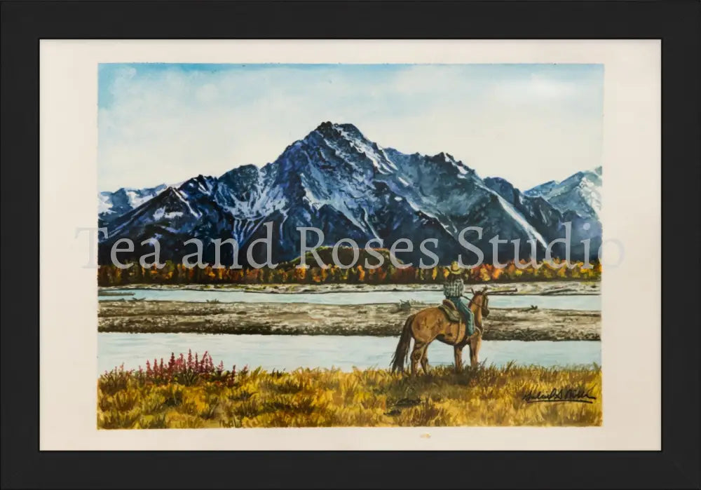 Print of ’The Pioneer’s Pursuit’ By Gabriel Miller ’The Pioneer’s Pursuit’ 8x12 Fine Art Print - Black Frame Fine Art