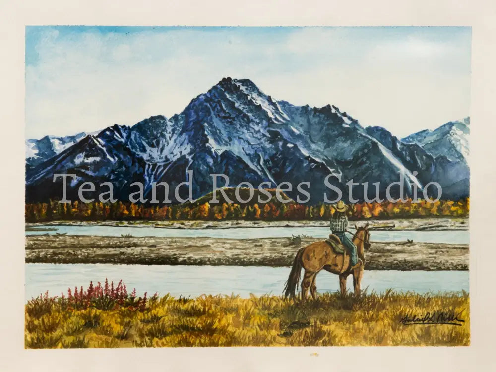 Print of ’The Pioneer’s Pursuit’ By Gabriel Miller ’The Pioneer’s Pursuit’ 9x12 Fine Art Print - No Frame Fine Art