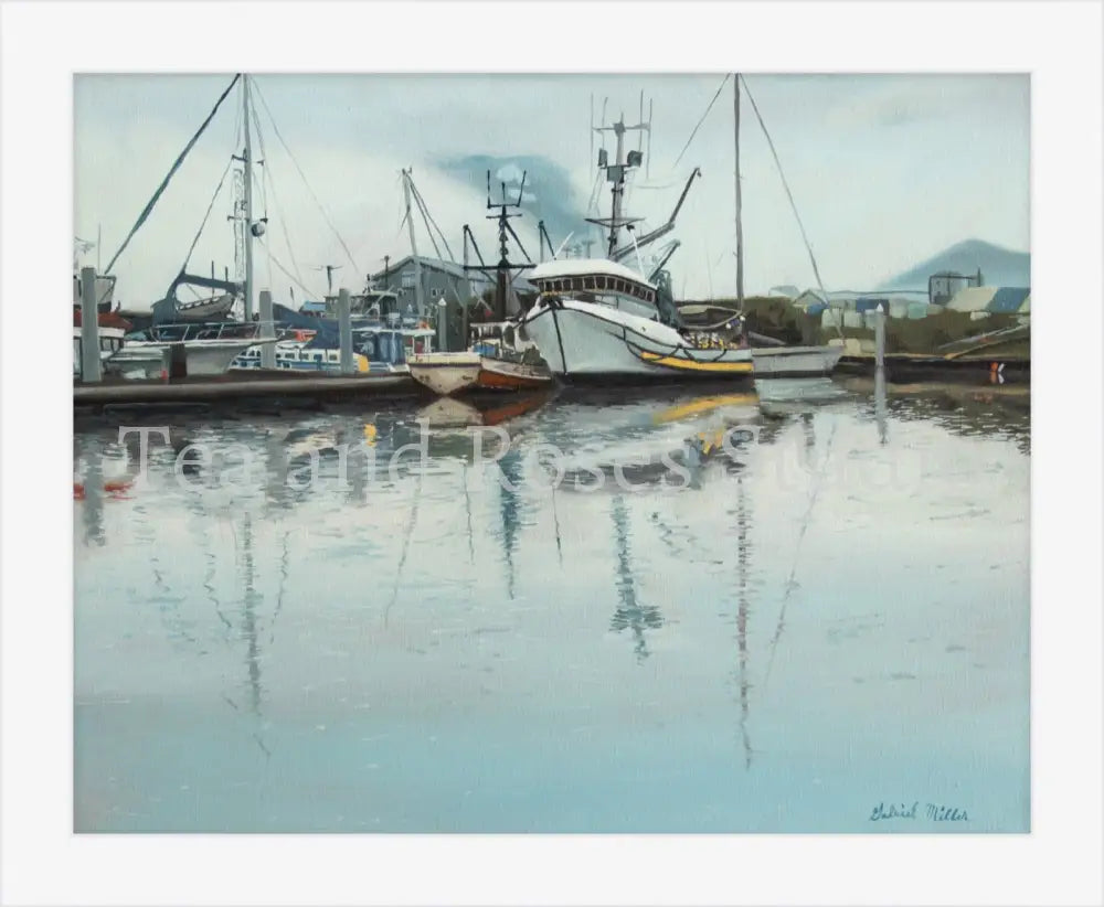 ’Love’s Peaceful Harbor’ by Gabriel Miller ’Love’s Peaceful Harbor’ 8x10 Fine Art Print - White Frame Fine Art