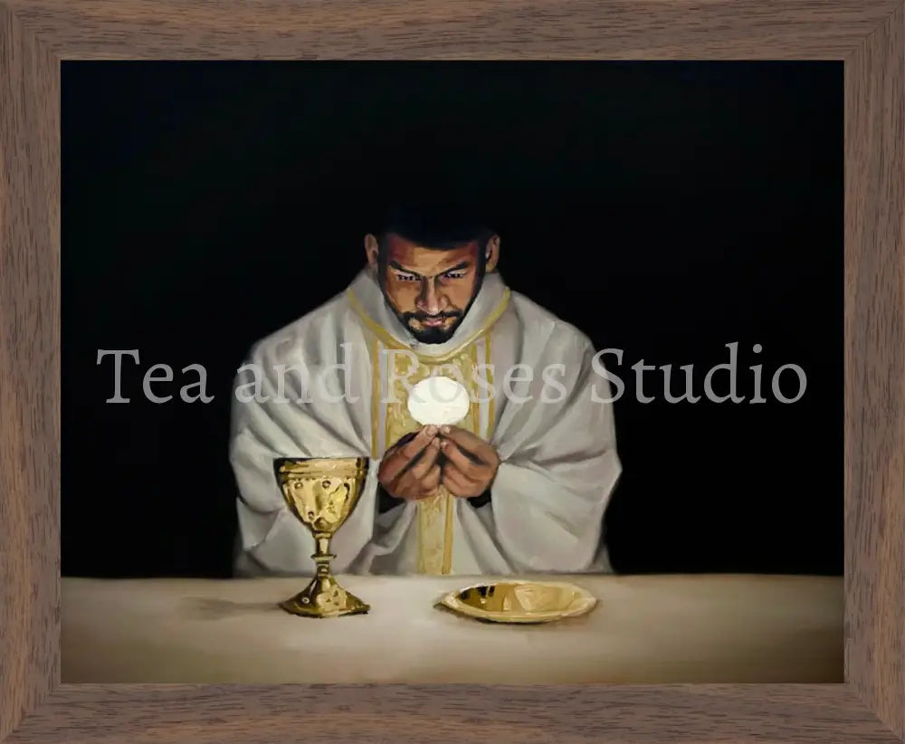 Print of ’Corpus Meum’ by Gabriel Miller. ’Corpus Meum’ 8x10 Fine Art Print - Wooden Frame Fine Art Print