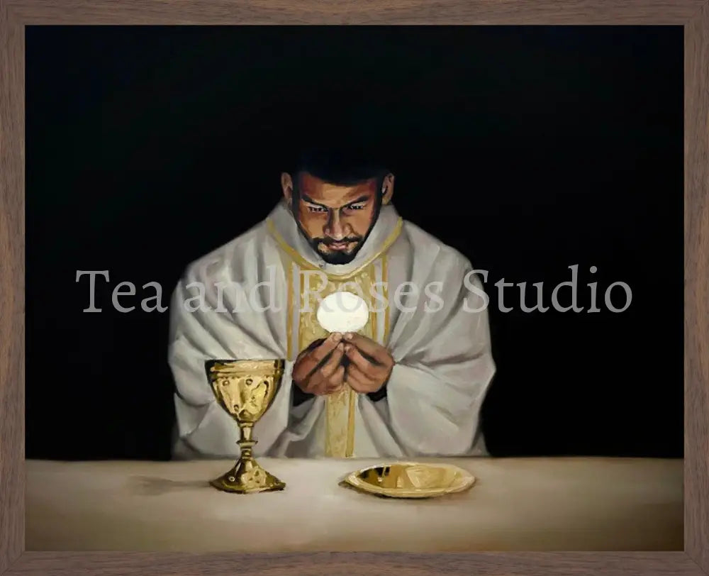 Print of ’Corpus Meum’ by Gabriel Miller. ’Corpus Meum’ 16x20 Fine Art Print - Wooden Frame Fine Art Print