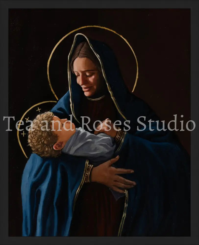 Print of ’Our Lady of Divine Providence’ by Gabriel Miller ’Our Lady of Divine Providence’ 16x20 Fine Art Print - Black
