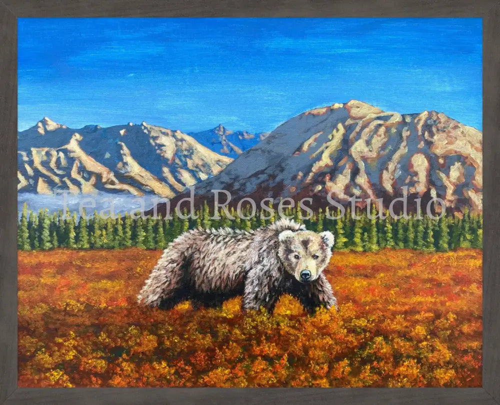 Print of ’The Baron of Autumn’ by Gabriel Miller ’The Baron of Autumn’ 16X20 Fine Art Print - Grey Frame Fine Art